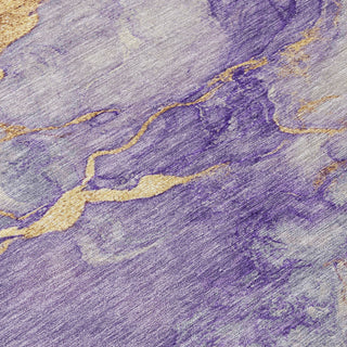Piper Looms Chantille Modern ACN1794 Purple Machine Washable Area Rug Swatch Image