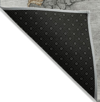 Piper Looms Chantille Modern ACN1795 Gray Machine Washable Area Rug Backing Image