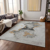Piper Looms Chantille Modern ACN1795 Gray Machine Washable Area Rug Lifestyle Image Feature