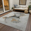 Piper Looms Chantille Modern ACN1795 Gray Machine Washable Area Rug Outdoor Lifestyle Image Feature