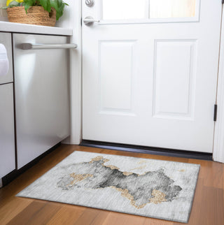 Piper Looms Chantille Modern ACN1795 Gray Machine Washable Area Rug Scatter Lifestyle Image Feature