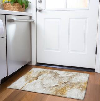 Piper Looms Chantille Modern ACN1796 Beige Machine Washable Area Rug Scatter Lifestyle Image Feature