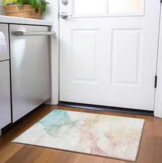 Piper Looms Chantille Modern ACN1797 Pearl Machine Washable Area Rug Scatter Lifestyle Image Feature