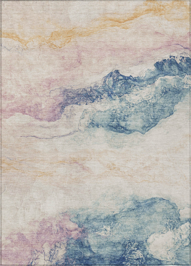 Piper Looms Chantille Modern ACN1799 Pearl Machine Washable Area Rug main image
