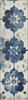 Piper Looms Chantille Floral ACN1802 Navy Machine Washable Area Rug Runner Main Image