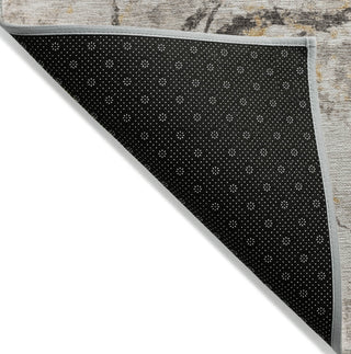 Piper Looms Chantille Floral ACN1804 Putty Machine Washable Area Rug Backing Image