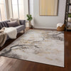 Piper Looms Chantille Floral ACN1804 Putty Machine Washable Area Rug Lifestyle Image Feature