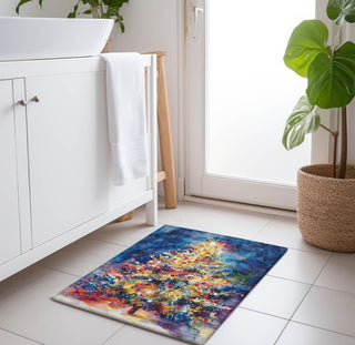 Piper Looms Chantille Christmas ACN1806 Navy Machine Washable Area Rug Scatter Lifestyle Image Feature
