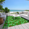 Piper Looms Chantille Christmas ACN1810 Green Machine Washable Area Rug Outdoor Lifestyle Image Feature