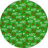 Piper Looms Chantille Christmas ACN1810 Green Machine Washable Area Rug Round Main Image