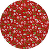 Piper Looms Chantille Christmas ACN1810 Red Machine Washable Area Rug Round Main Image