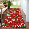 Piper Looms Chantille Christmas ACN1810 Red Machine Washable Area Rug Runner Outdoor Lifestyle Image Feature