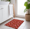 Piper Looms Chantille Christmas ACN1810 Red Machine Washable Area Rug Scatter Lifestyle Image Feature