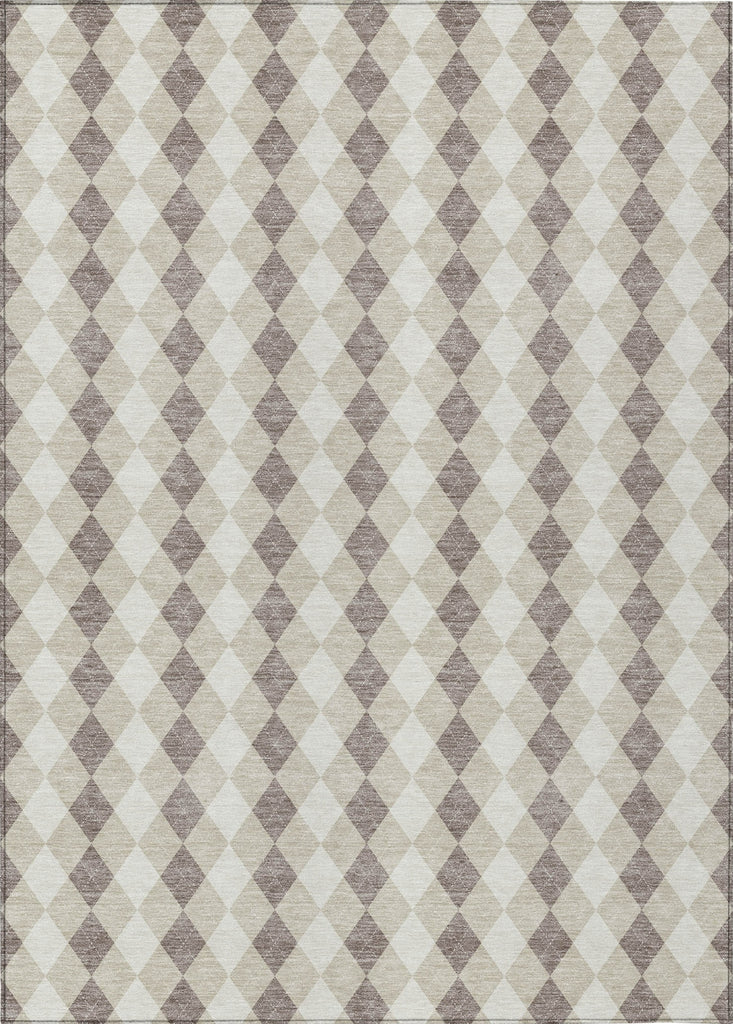 Piper Looms Chantille Christmas ACN1812 Beige Machine Washable Area Rug main image