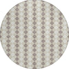 Piper Looms Chantille Christmas ACN1812 Beige Machine Washable Area Rug Round Main Image