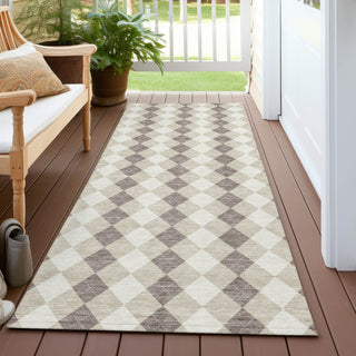 Piper Looms Chantille Christmas ACN1812 Beige Machine Washable Area Rug Runner Outdoor Lifestyle Image Feature