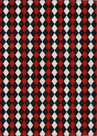 Piper Looms Chantille Christmas ACN1812 Black Machine Washable Area Rug main image