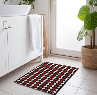 Piper Looms Chantille Christmas ACN1812 Black Machine Washable Area Rug Scatter Lifestyle Image Feature