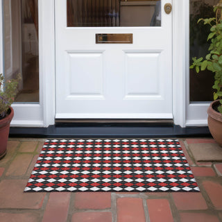 Piper Looms Chantille Christmas ACN1812 Black Machine Washable Area Rug Scatter Outdoor Lifestyle Image Feature