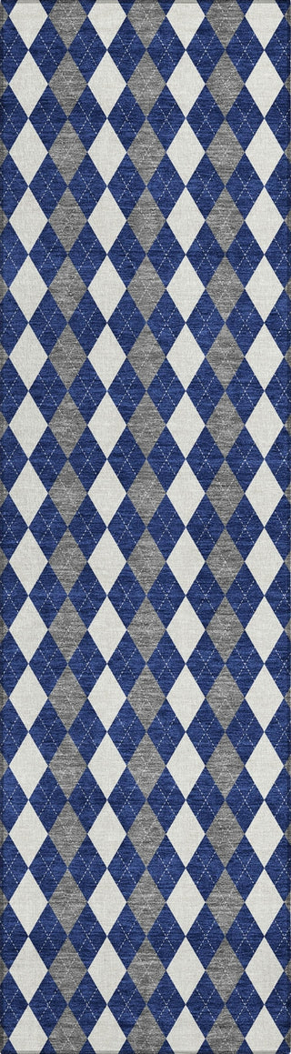 Piper Looms Chantille Christmas ACN1812 Navy Machine Washable Area Rug Runner Main Image