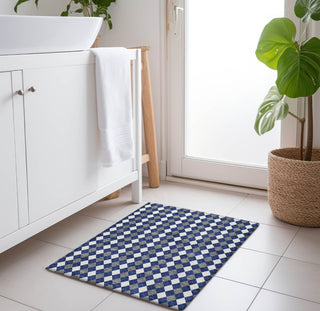 Piper Looms Chantille Christmas ACN1812 Navy Machine Washable Area Rug Scatter Lifestyle Image Feature