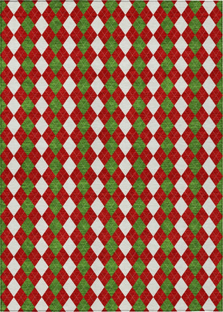 Piper Looms Chantille Christmas ACN1812 Red Machine Washable Area Rug main image