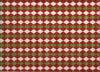 Piper Looms Chantille Christmas ACN1812 Red Machine Washable Area Rug Scatter Main Image