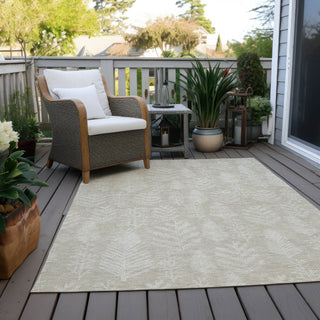 Piper Looms Chantille Christmas ACN1813 Beige Machine Washable Area Rug Outdoor Lifestyle Image Feature