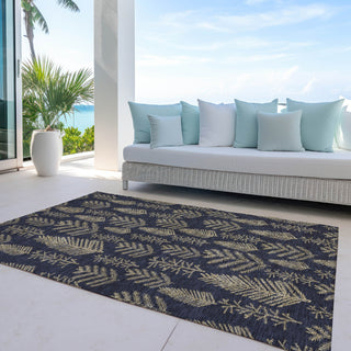 Piper Looms Chantille Christmas ACN1813 Black Machine Washable Area Rug Outdoor Lifestyle Image Feature