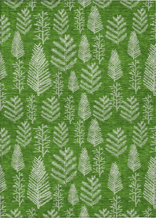 Piper Looms Chantille Christmas ACN1813 Green Machine Washable Area Rug main image