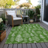 Piper Looms Chantille Christmas ACN1813 Green Machine Washable Area Rug Outdoor Lifestyle Image Feature