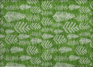 Piper Looms Chantille Christmas ACN1813 Green Machine Washable Area Rug Scatter Main Image