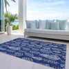 Piper Looms Chantille Christmas ACN1813 Navy Machine Washable Area Rug Outdoor Lifestyle Image Feature