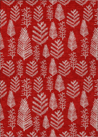 Piper Looms Chantille Christmas ACN1813 Red Machine Washable Area Rug main image