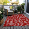 Piper Looms Chantille Christmas ACN1813 Red Machine Washable Area Rug Outdoor Lifestyle Image Feature