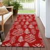 Piper Looms Chantille Christmas ACN1813 Red Machine Washable Area Rug Runner Outdoor Lifestyle Image Feature