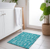 Piper Looms Chantille Christmas ACN1813 Teal Machine Washable Area Rug Scatter Lifestyle Image Feature