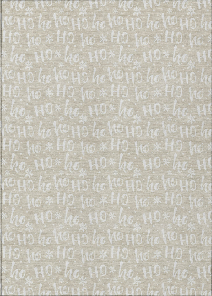 Piper Looms Chantille Christmas ACN1814 Beige Machine Washable Area Rug main image