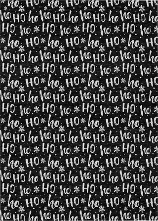 Piper Looms Chantille Christmas ACN1814 Black Machine Washable Area Rug main image