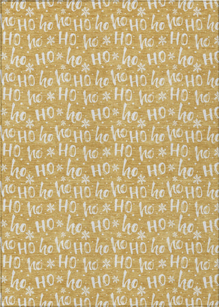 Piper Looms Chantille Christmas ACN1814 Gold Machine Washable Area Rug main image