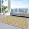 Piper Looms Chantille Christmas ACN1814 Gold Machine Washable Area Rug Outdoor Lifestyle Image Feature