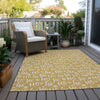 Piper Looms Chantille Christmas ACN1814 Gold Machine Washable Area Rug Outdoor Lifestyle Image Feature