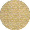 Piper Looms Chantille Christmas ACN1814 Gold Machine Washable Area Rug Round Main Image