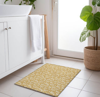 Piper Looms Chantille Christmas ACN1814 Gold Machine Washable Area Rug Scatter Lifestyle Image Feature