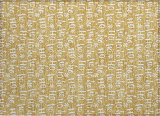 Piper Looms Chantille Christmas ACN1814 Gold Machine Washable Area Rug Scatter Main Image