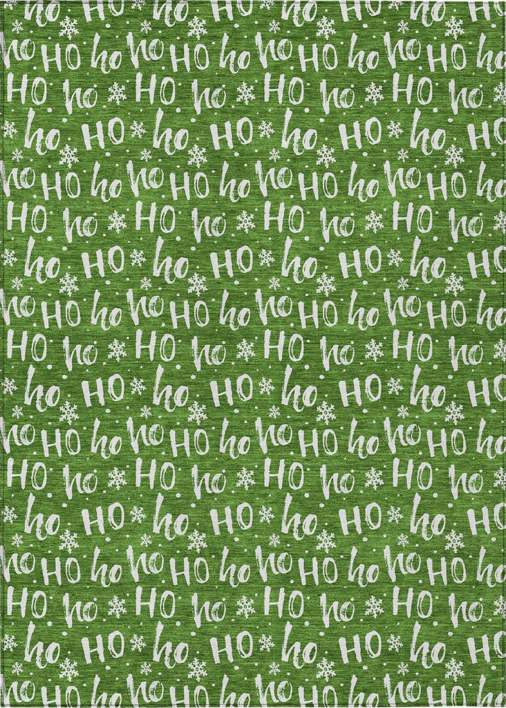 Piper Looms Chantille Christmas ACN1814 Green Machine Washable Area Rug main image