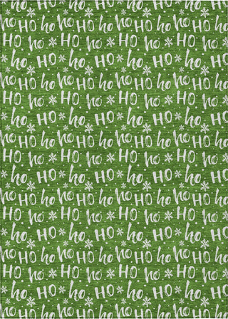 Piper Looms Chantille Christmas ACN1814 Green Machine Washable Area Rug main image