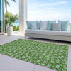 Piper Looms Chantille Christmas ACN1814 Green Machine Washable Area Rug Outdoor Lifestyle Image Feature