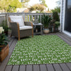 Piper Looms Chantille Christmas ACN1814 Green Machine Washable Area Rug Outdoor Lifestyle Image Feature