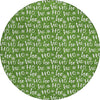 Piper Looms Chantille Christmas ACN1814 Green Machine Washable Area Rug Round Main Image
